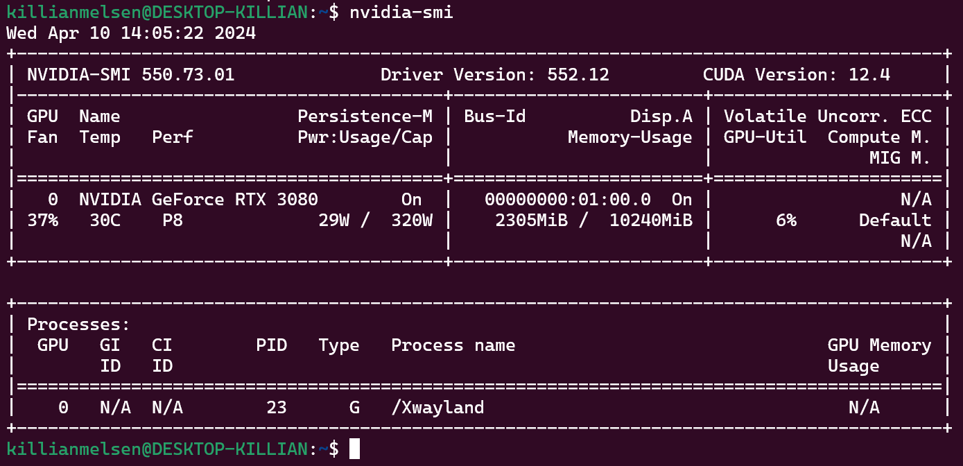 nvidia-smi